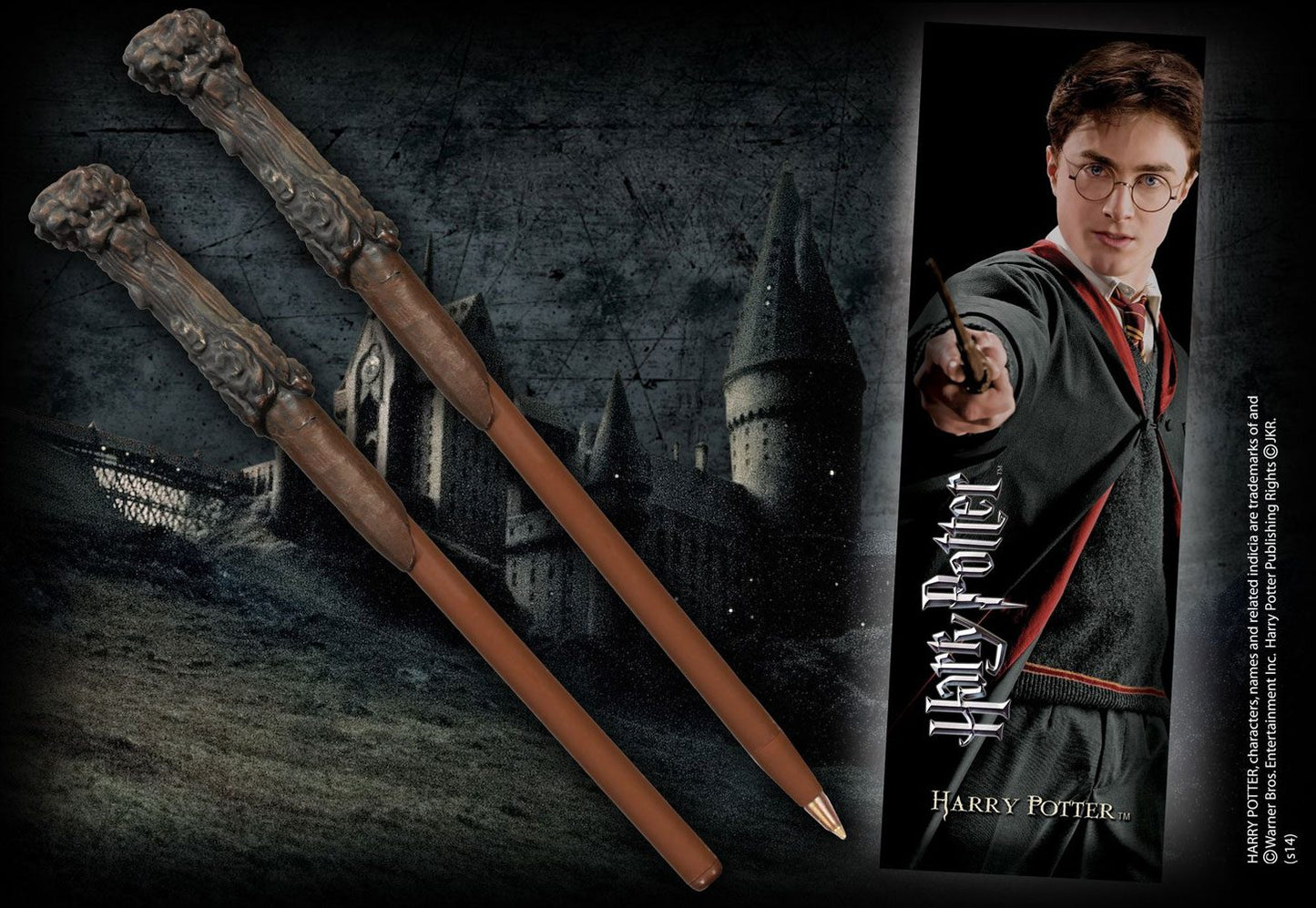 Harry Potter Kugelschreiber & Lesezeichen – Zauberstab-Design