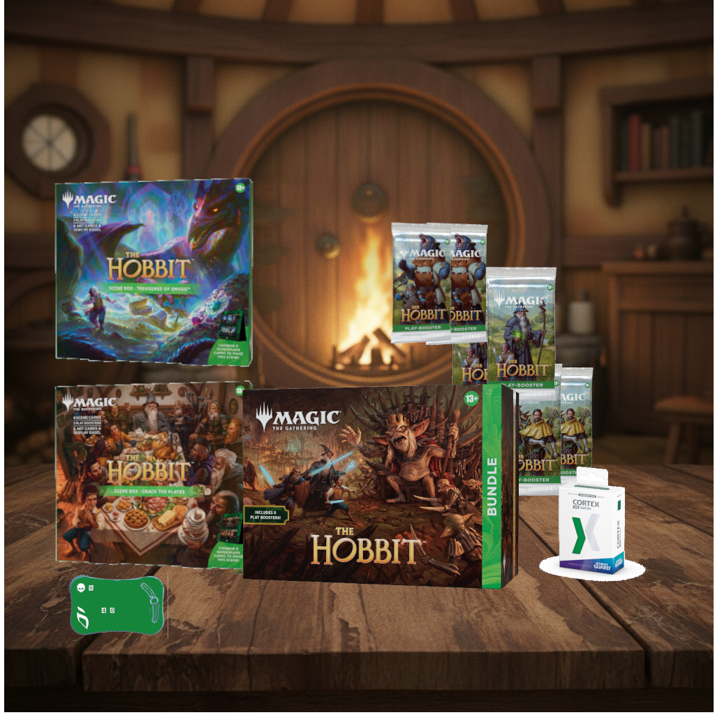 Magic: The Gathering – Commander Paket | Bundle + Szenenboxen +6 Booster + 100 Cortex Sleeves (Englisch)