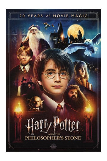 Harry Potter Poster Set – 20 Years of Movie Magic (4 Poster, 61 × 91 cm)