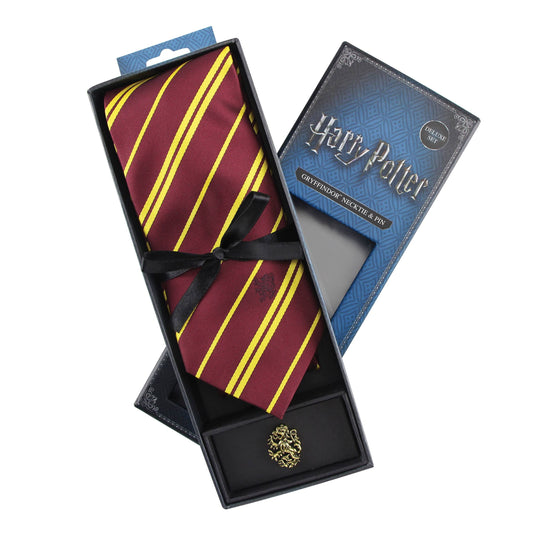 Harry Potter Krawatte & Ansteck-Pin Deluxe Box – Gryffindor