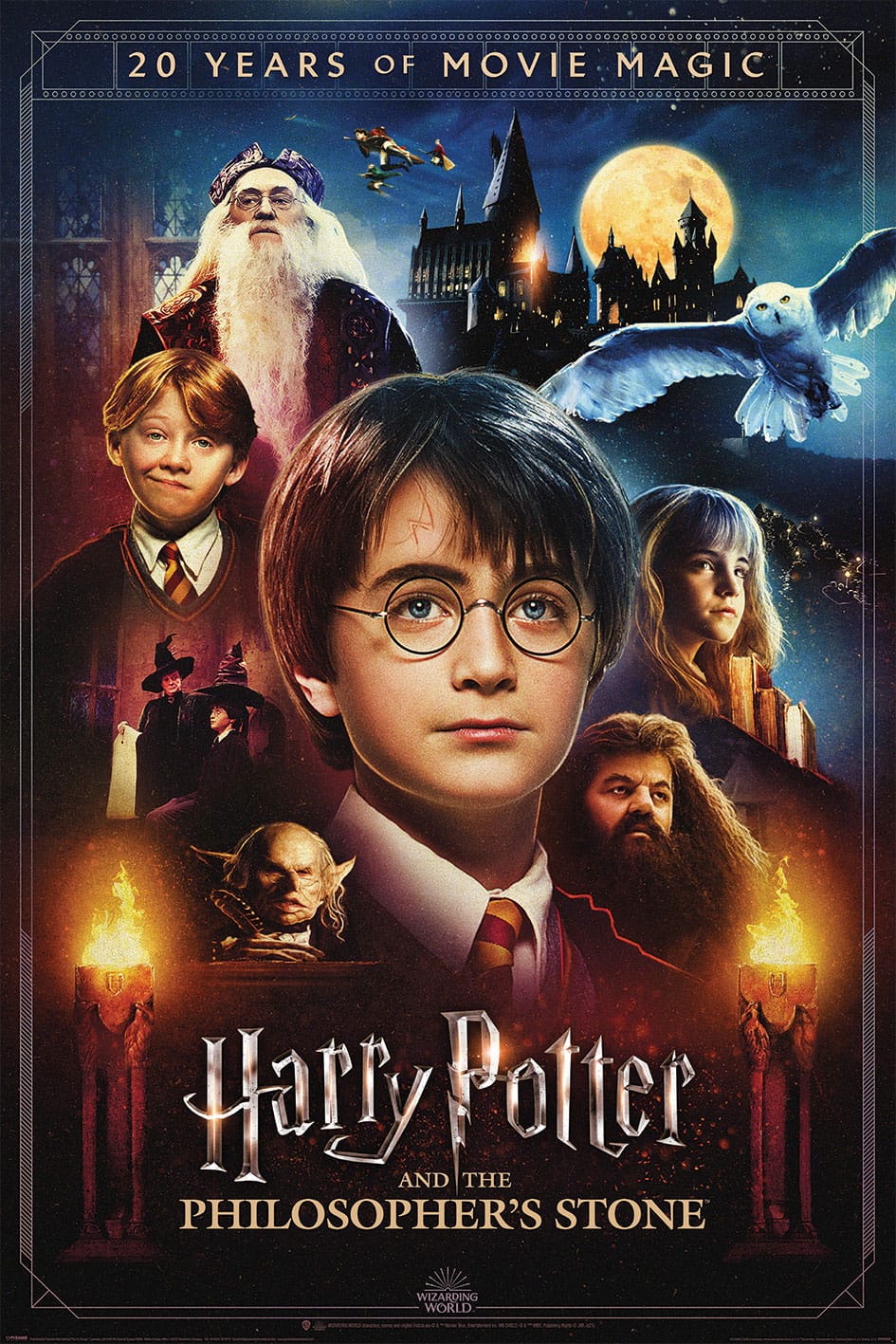 Harry Potter Poster Set – 20 Years of Movie Magic (4 Poster, 61 × 91 cm)