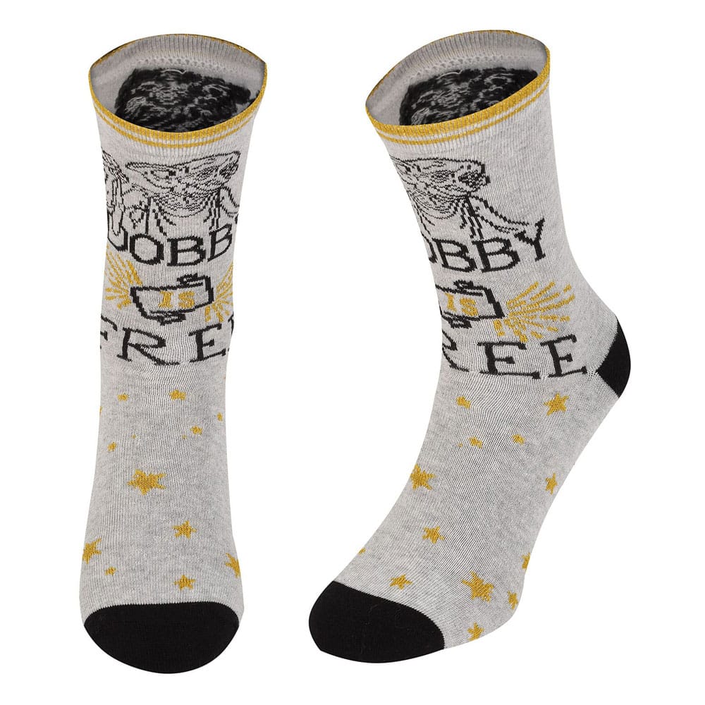 Harry Potter Socken – „Dobby Is Free“ (Größe S–M)