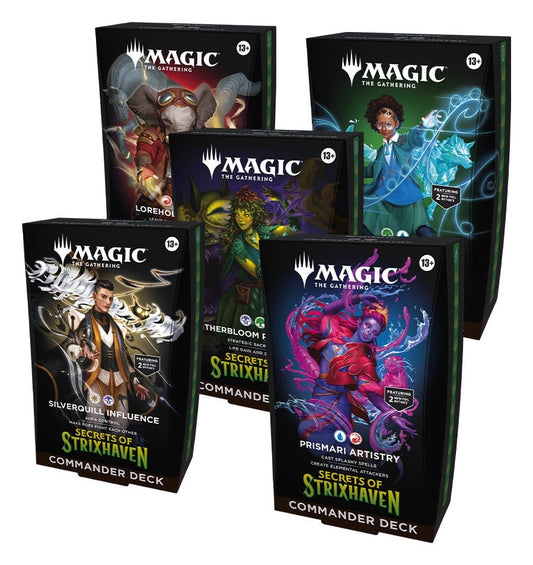 Magic: The Gathering – Secrets of Strixhaven Commander Decks (5) Englisch