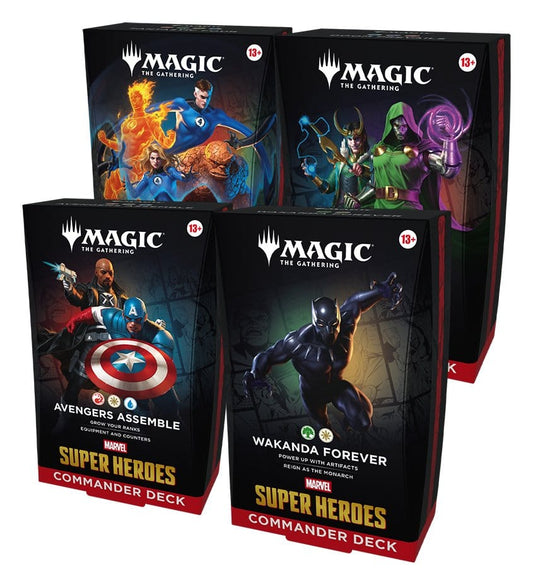 Magic: The Gathering – Marvel Super Heroes Commander Decks (4) Englisch