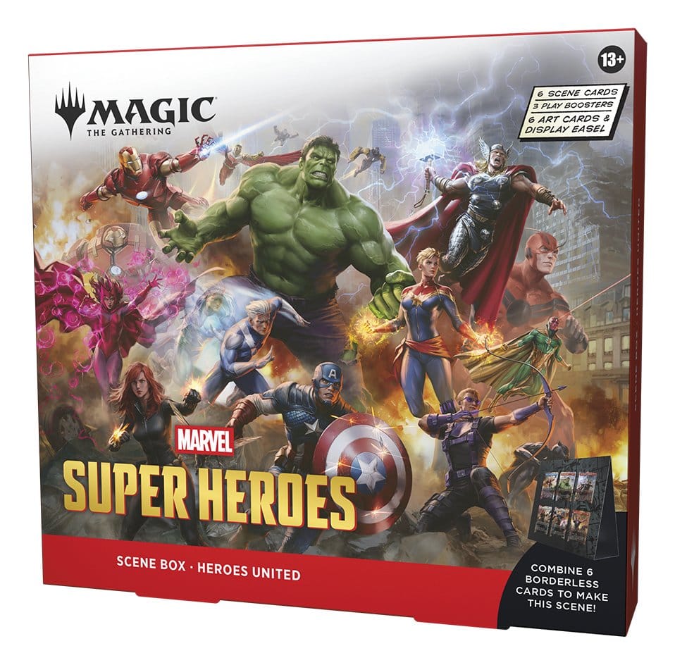 Magic: The Gathering – Marvel Super Heroes Szenenboxen Display (2) Englisch